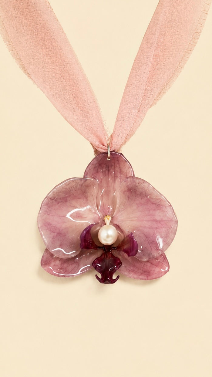 Collar Orquídea Perla