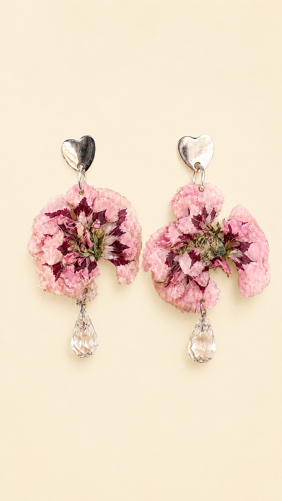 Pendientes Claveles Rosé